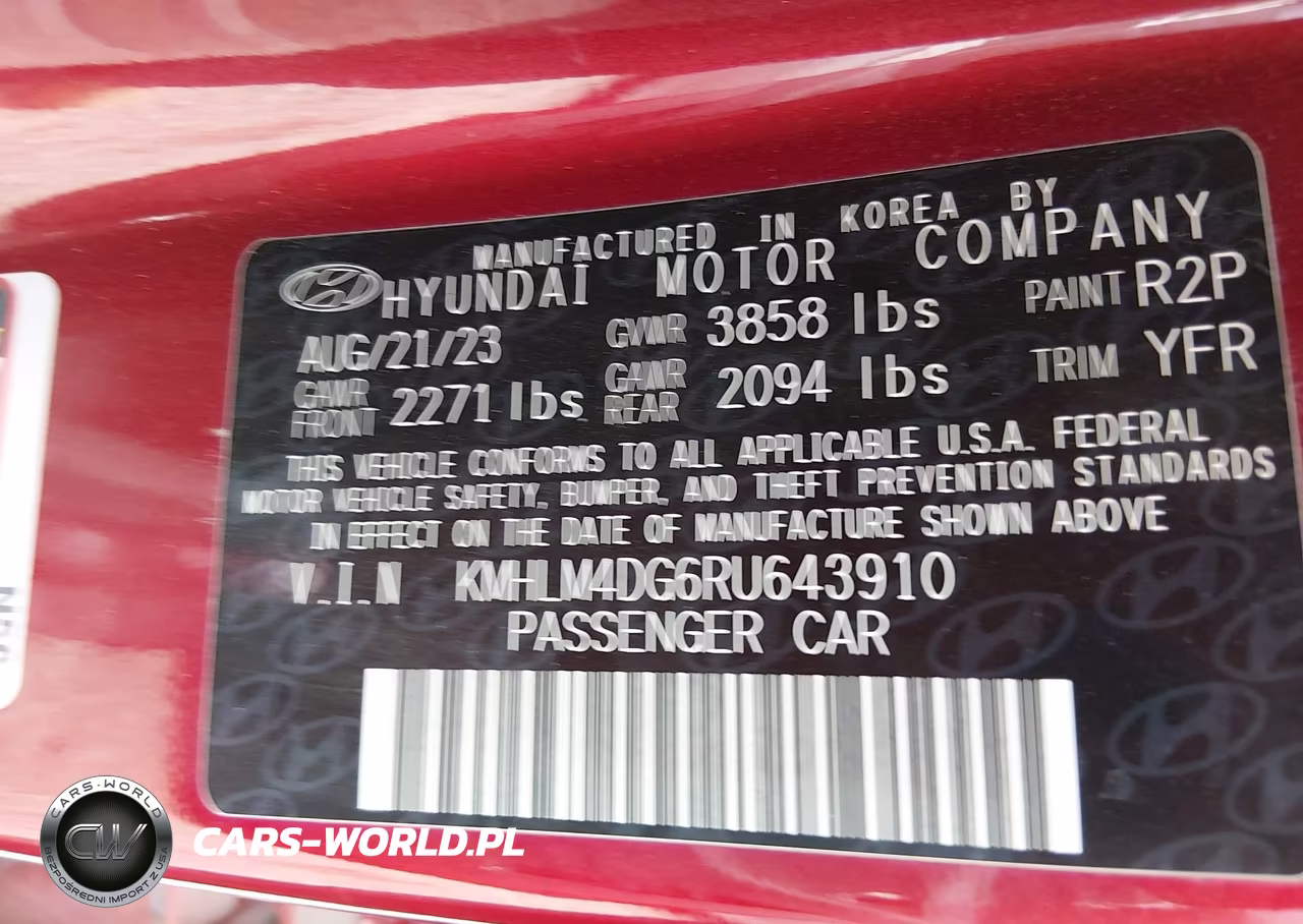 2024 Hyundai Elantra Sel VIN:KMHLM4DG6RU643910 - 9