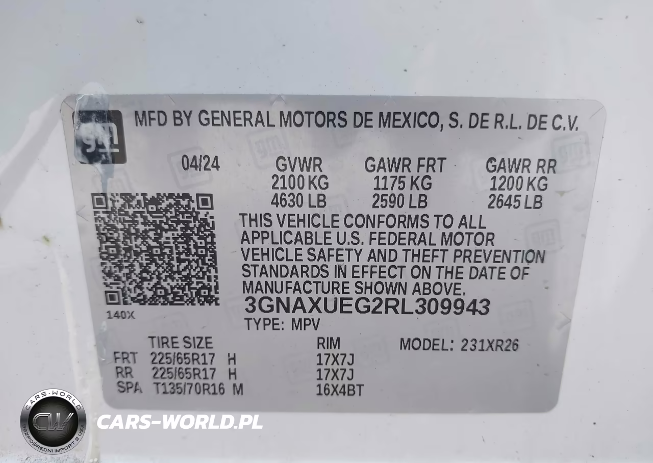 2024 Chevrolet Equinox Awd Lt VIN:3GNAXUEG2RL309943 - 9