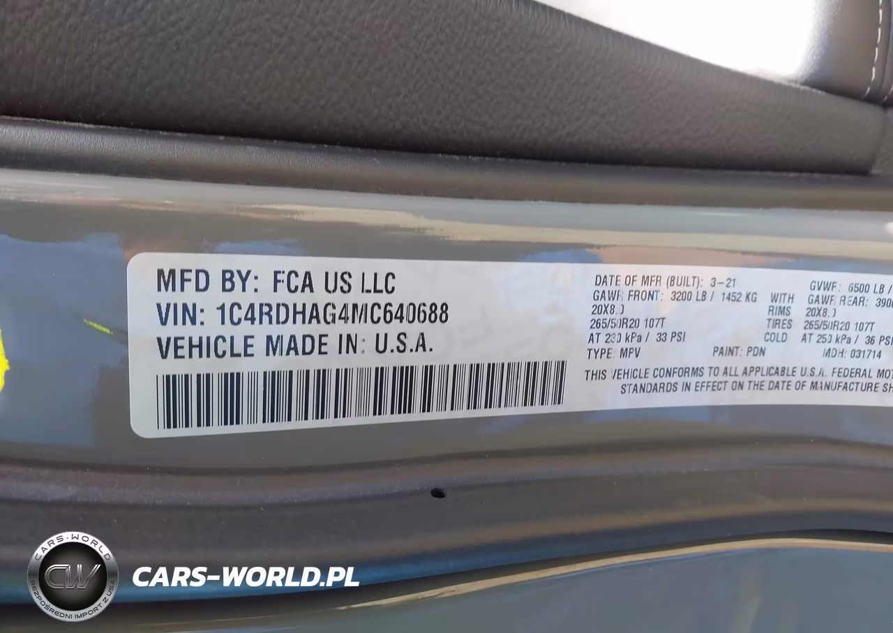 2021 Dodge Durango Sxt Plus Rwd VIN:1C4RDHAG4MC640688 - 9