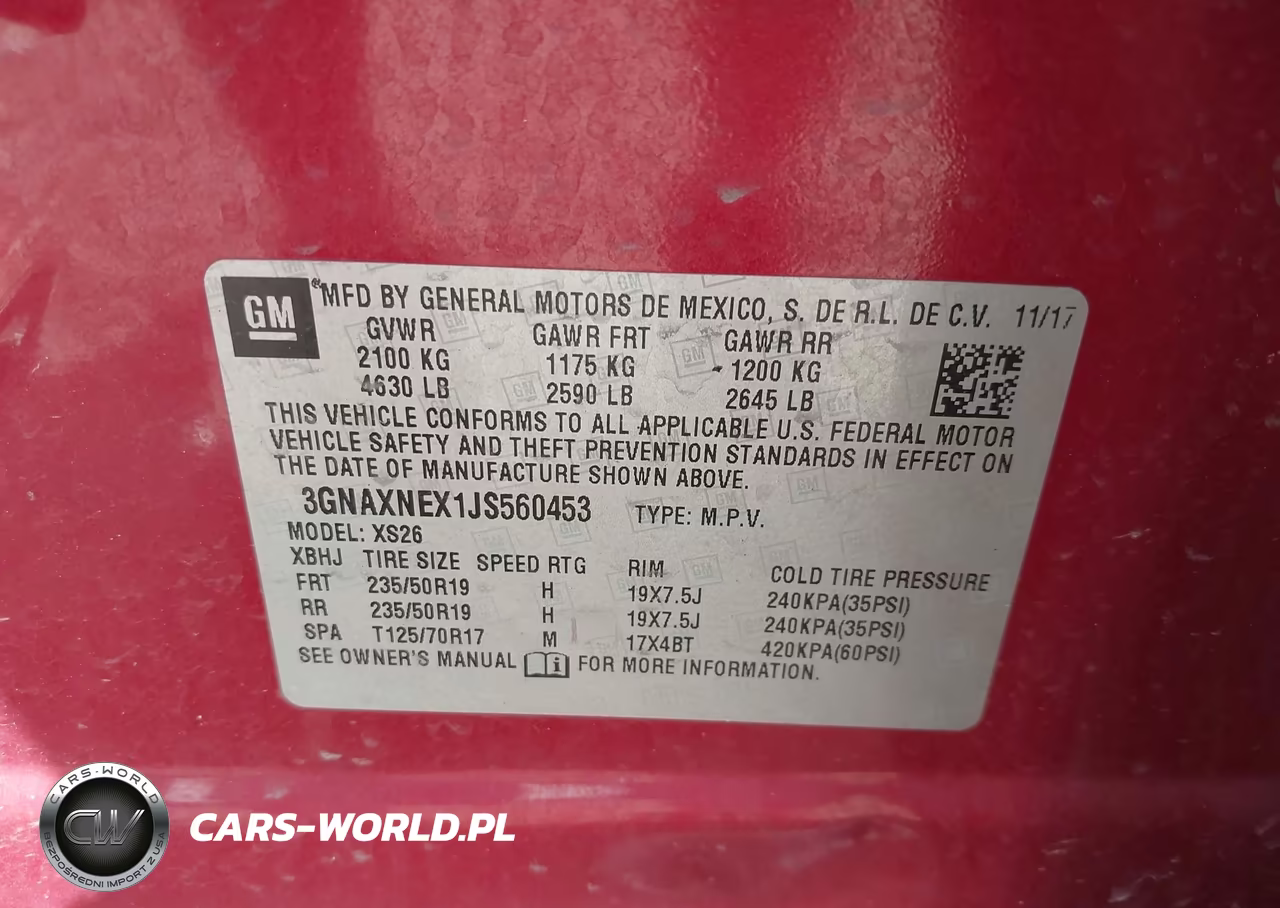 2018 Chevrolet Equinox Premier VIN:3GNAXNEX1JS560453 - 9