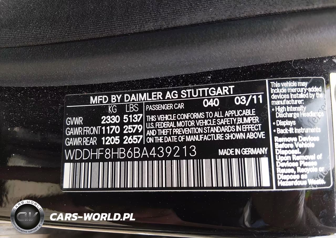 2011 Mercedes-Benz E 350 4Matic VIN:WDDHF8HB6BA439213 - 9