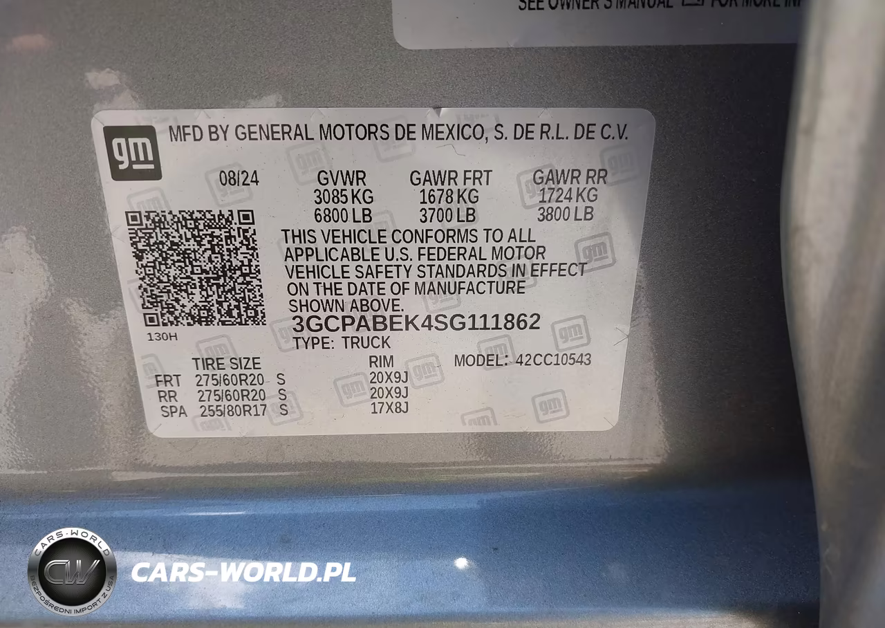 2025 Chevrolet Silverado 1500 2Wd Short Bed Custom VIN:3GCPABEK4SG111862 - 9