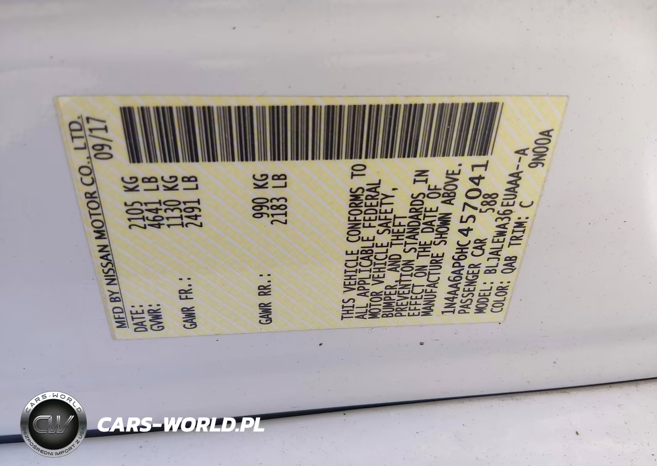 2017 Nissan Maxima 3.5 Sl VIN:1N4AA6AP6HC457041 - 9