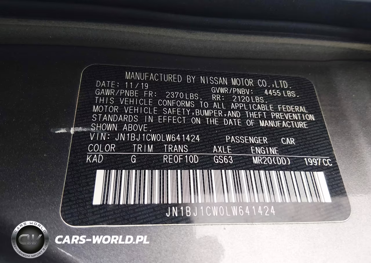 2020 Nissan Rogue Sport Sl Awd Xtronic Cvt VIN:JN1BJ1CW0LW641424 - 9
