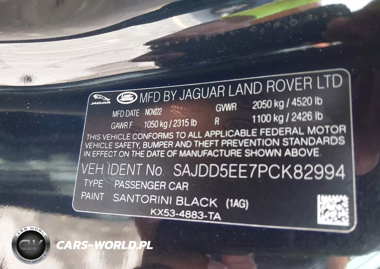 2023 Jaguar F-Type P450 Rwd Automatic VIN:SAJDD5EE7PCK82994 - 9