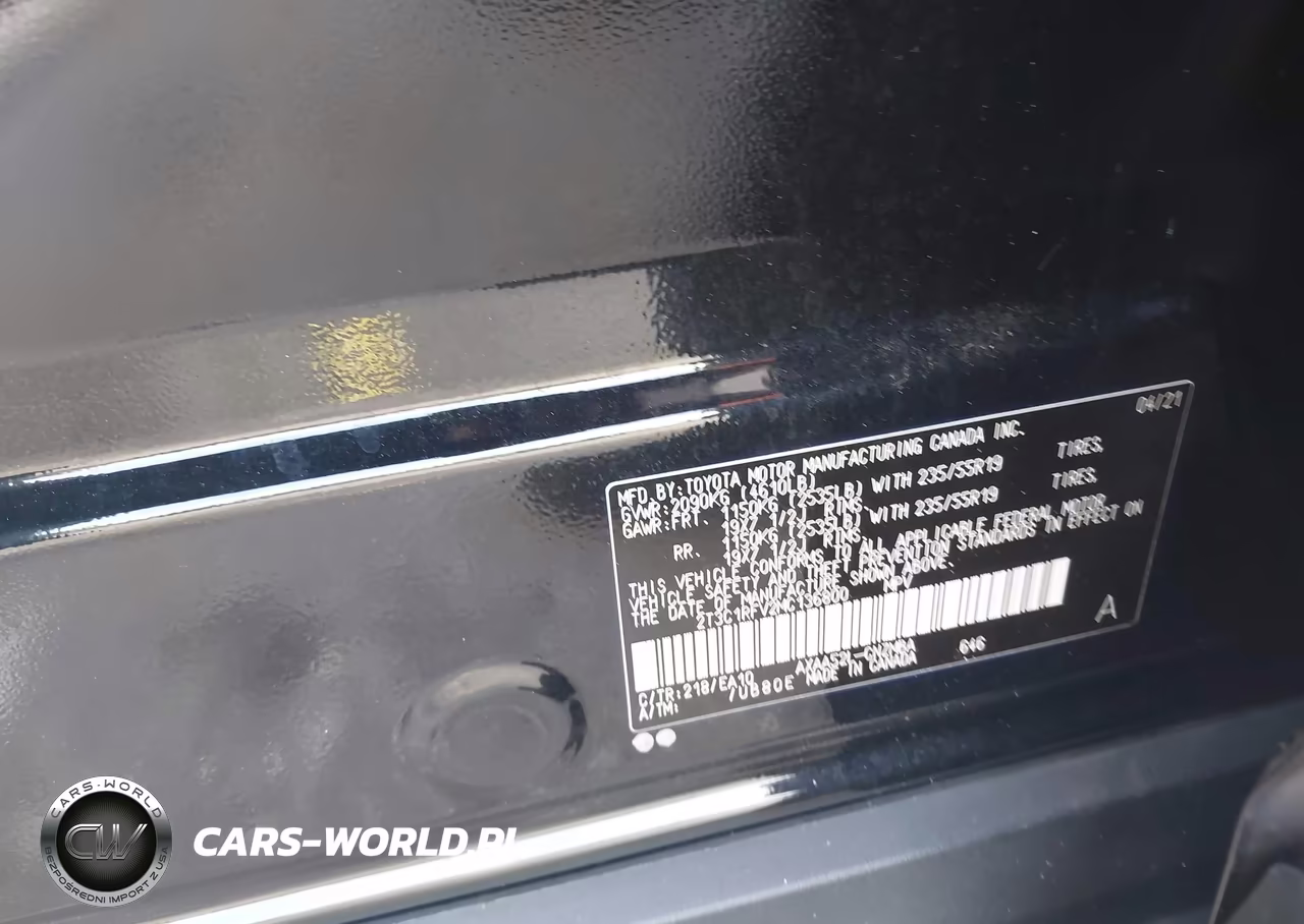 2021 Toyota Rav4 Xle Premium VIN:2T3C1RFV2MC136800 - 9