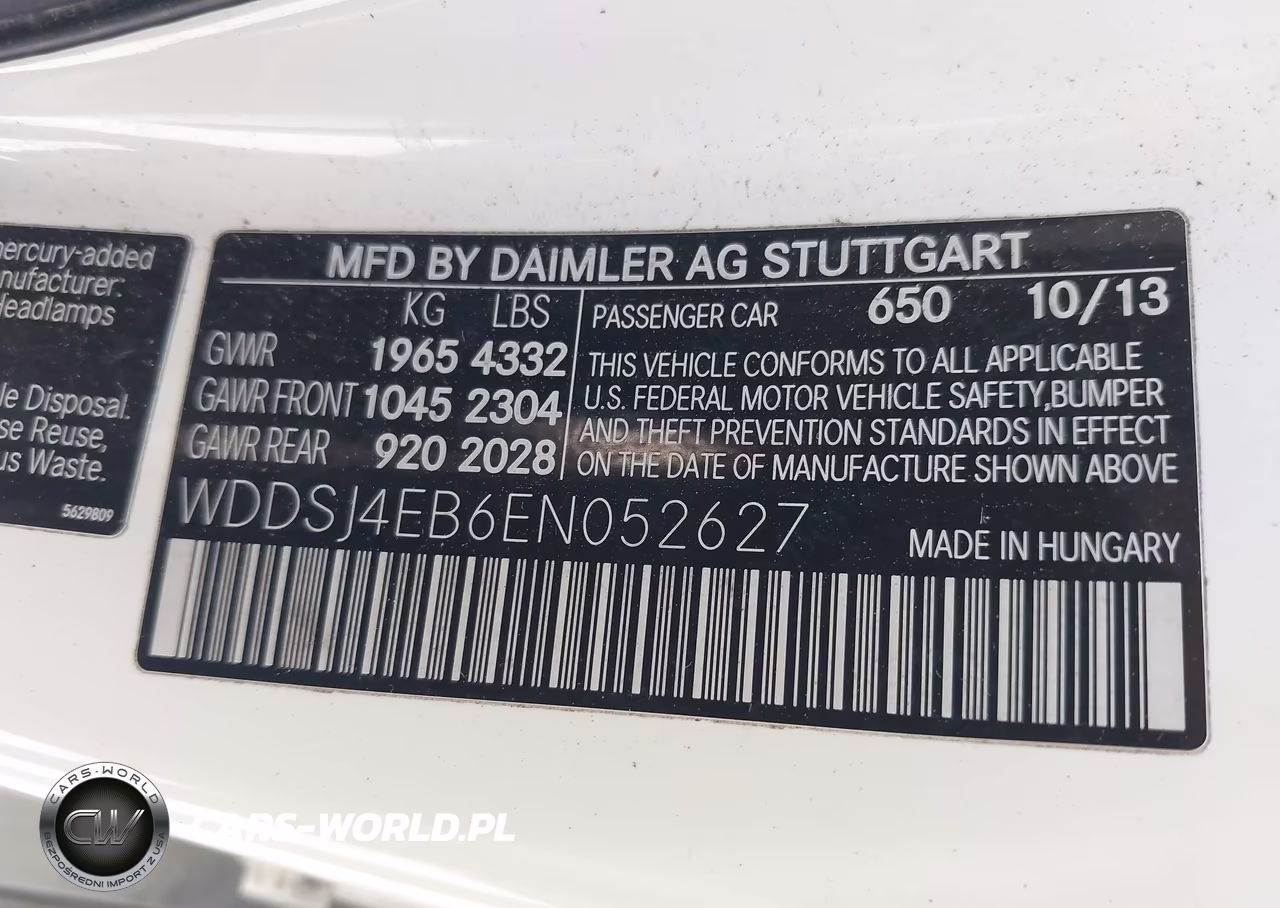 2014 Mercedes-Benz Cla 250 VIN:WDDSJ4EB6EN052627 - 9