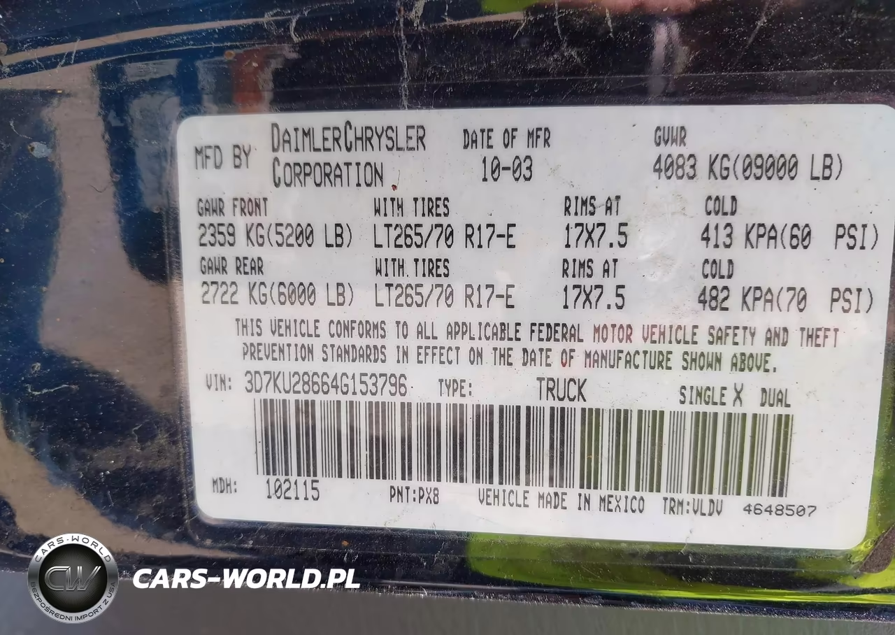 2004 Dodge Ram 2500 Slt-Laramie VIN:3D7KU28664G153796 - 9