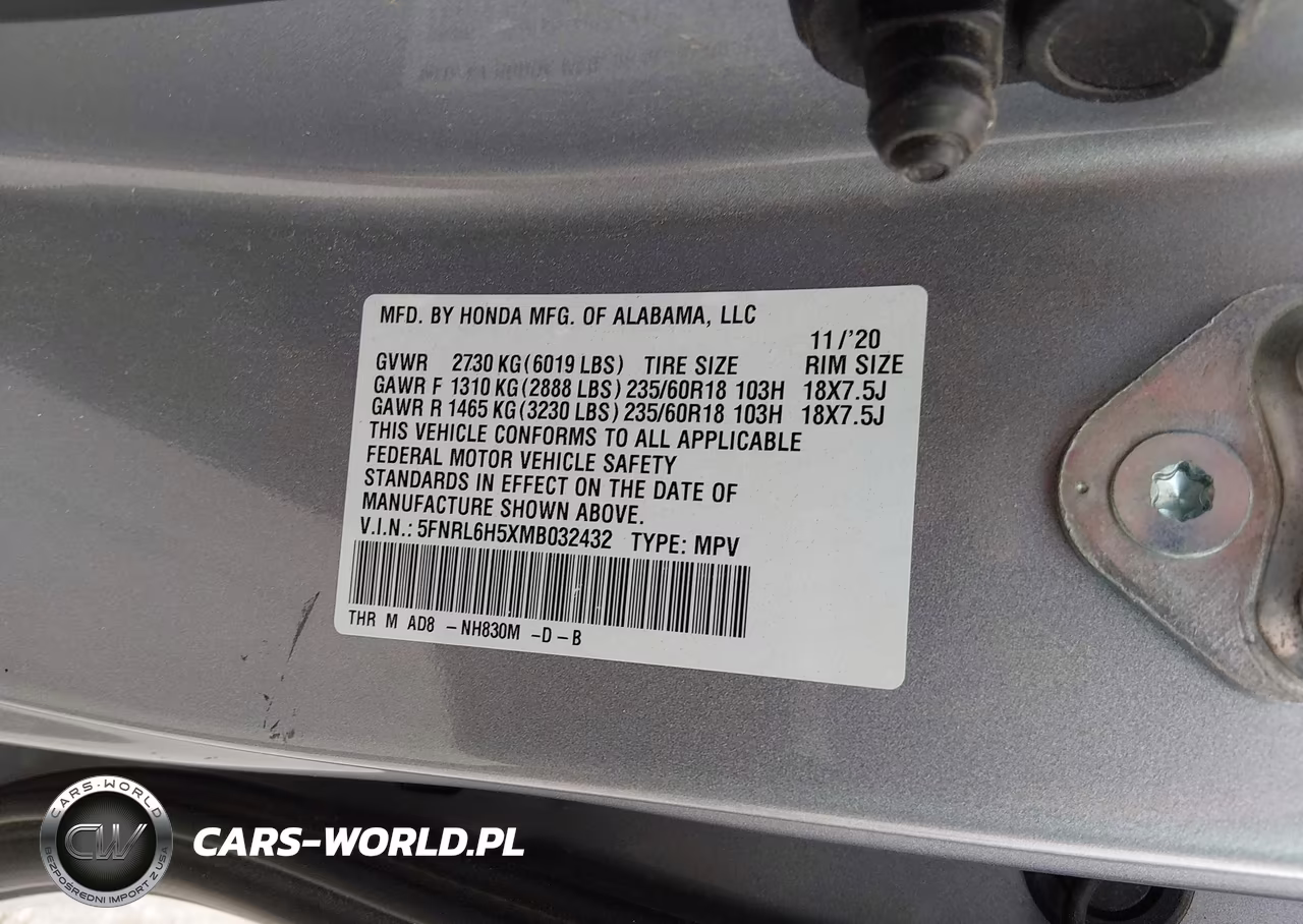 2021 Honda Odyssey Ex VIN:5FNRL6H5XMB032432 - 9