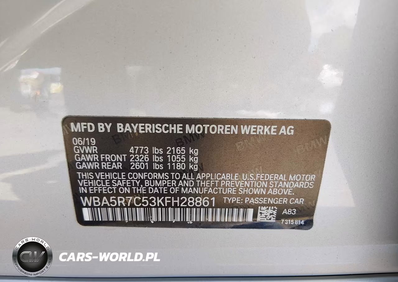 2019 BMW 330I xDrive VIN:WBA5R7C53KFH28861 - 9