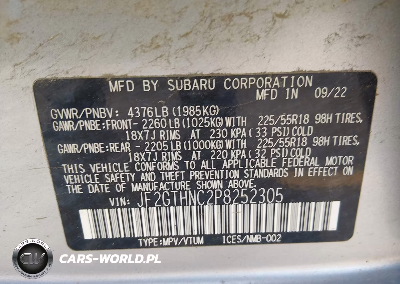 2023 Subaru Crosstrek Limited VIN:JF2GTHNC2P8252305 - 9