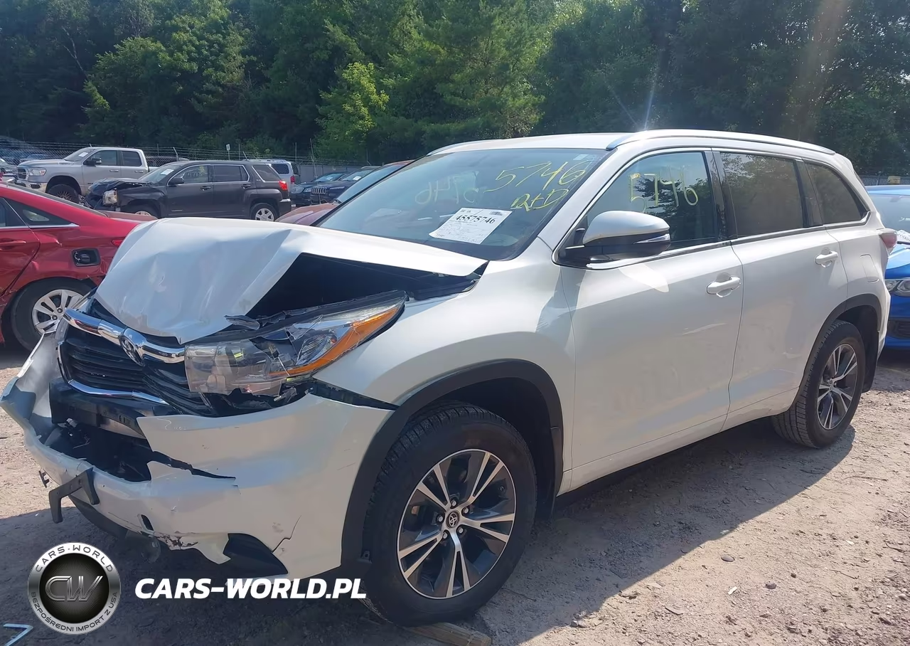 2016 Toyota Highlander Xle V6 VIN:5TDJKRFHXGS506734 - 2