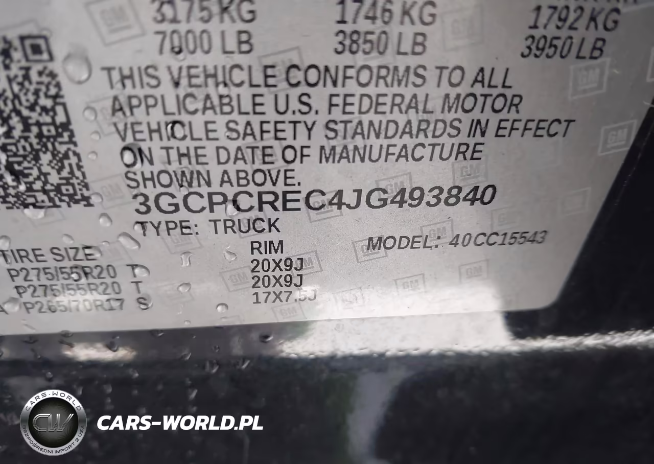 2018 Chevrolet Silverado 1500 1Lt VIN:3GCPCREC4JG493840 - 9