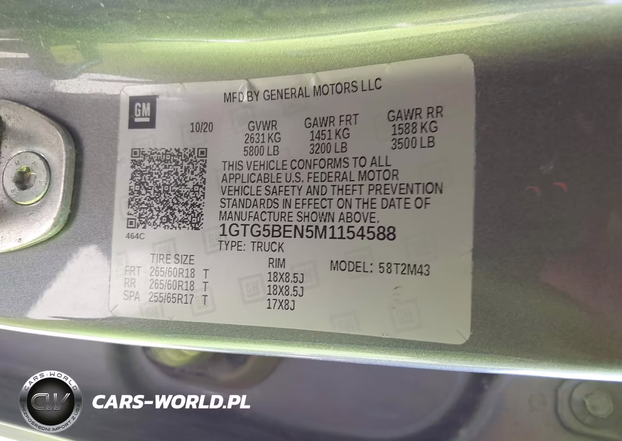 2021 GMC Canyon 2Wd Short Box Elevation Standard VIN:1GTG5BEN5M1154588 - 9