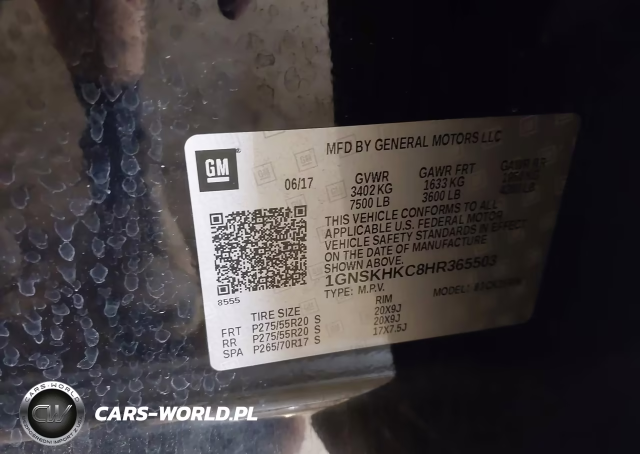 2017 Chevrolet Suburban Lt VIN:1GNSKHKC8HR365503 - 9