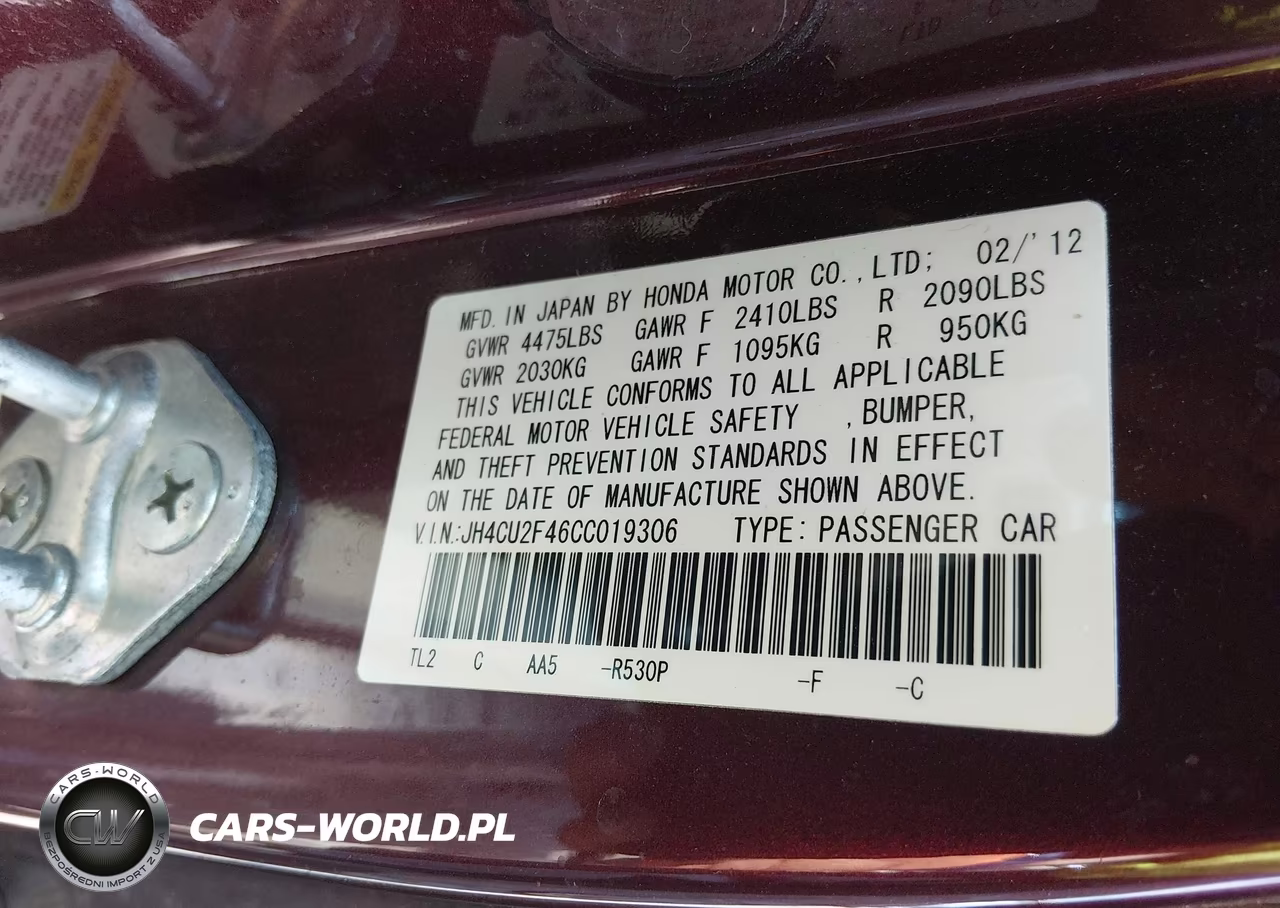 2012 Acura Tsx 2.4 VIN:JH4CU2F46CC019306 - 9