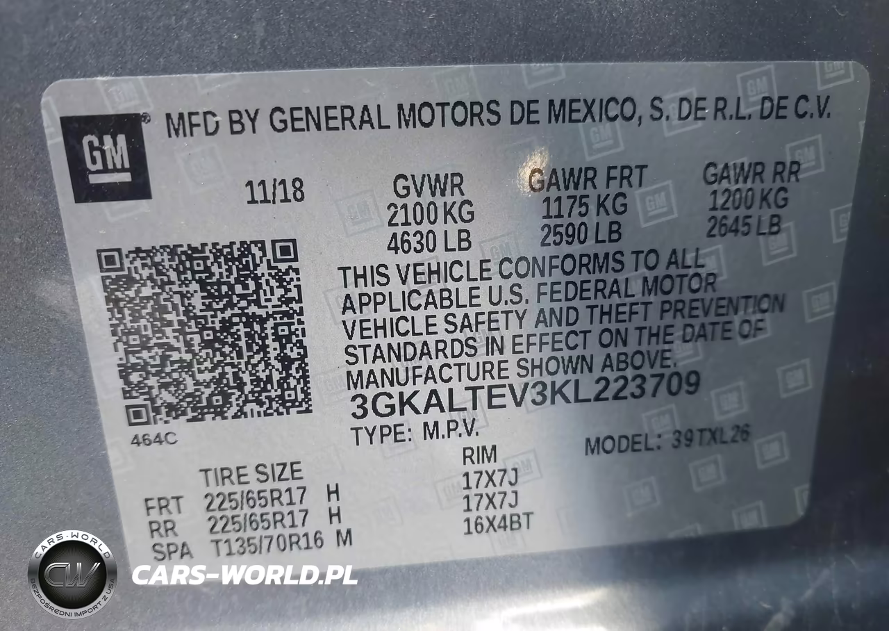 2019 GMC Terrain Sle VIN:3GKALTEV3KL223709 - 9