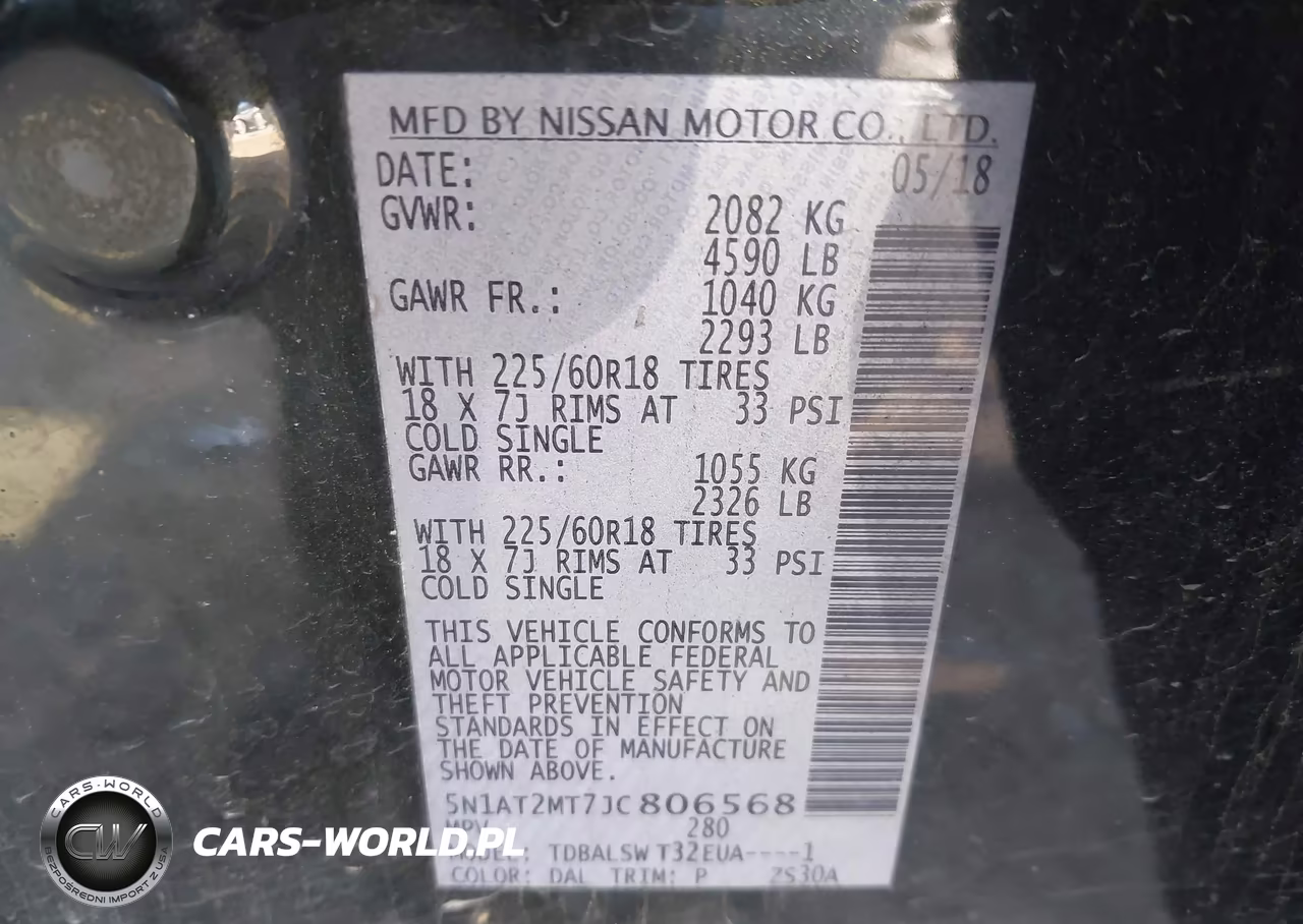 2018 Nissan Rogue Sl VIN:5N1AT2MT7JC806568 - 9