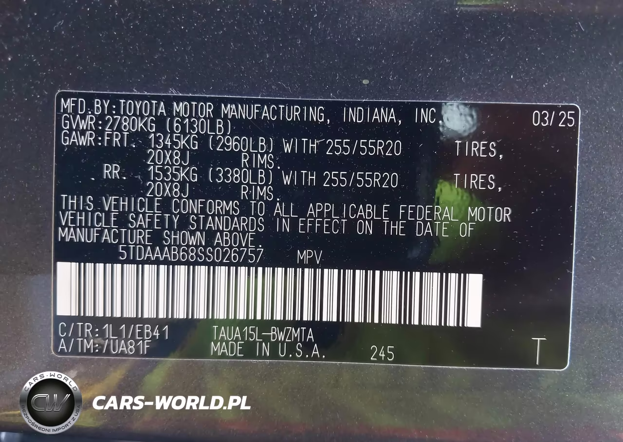 2025 Lexus Tx 350 Premium VIN:5TDAAAB68SS026757 - 9