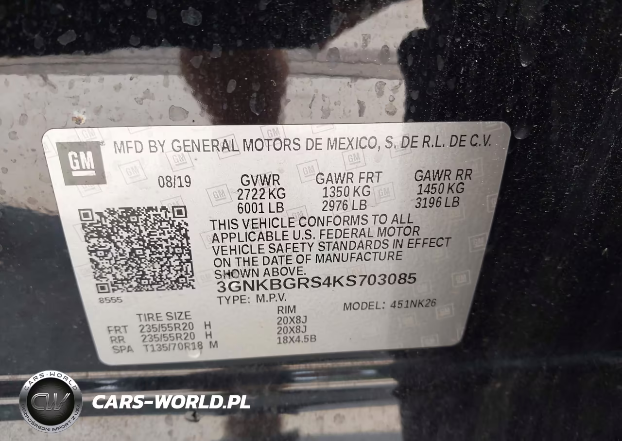 2019 Chevrolet Blazer VIN:3GNKBGRS4KS703085 - 9