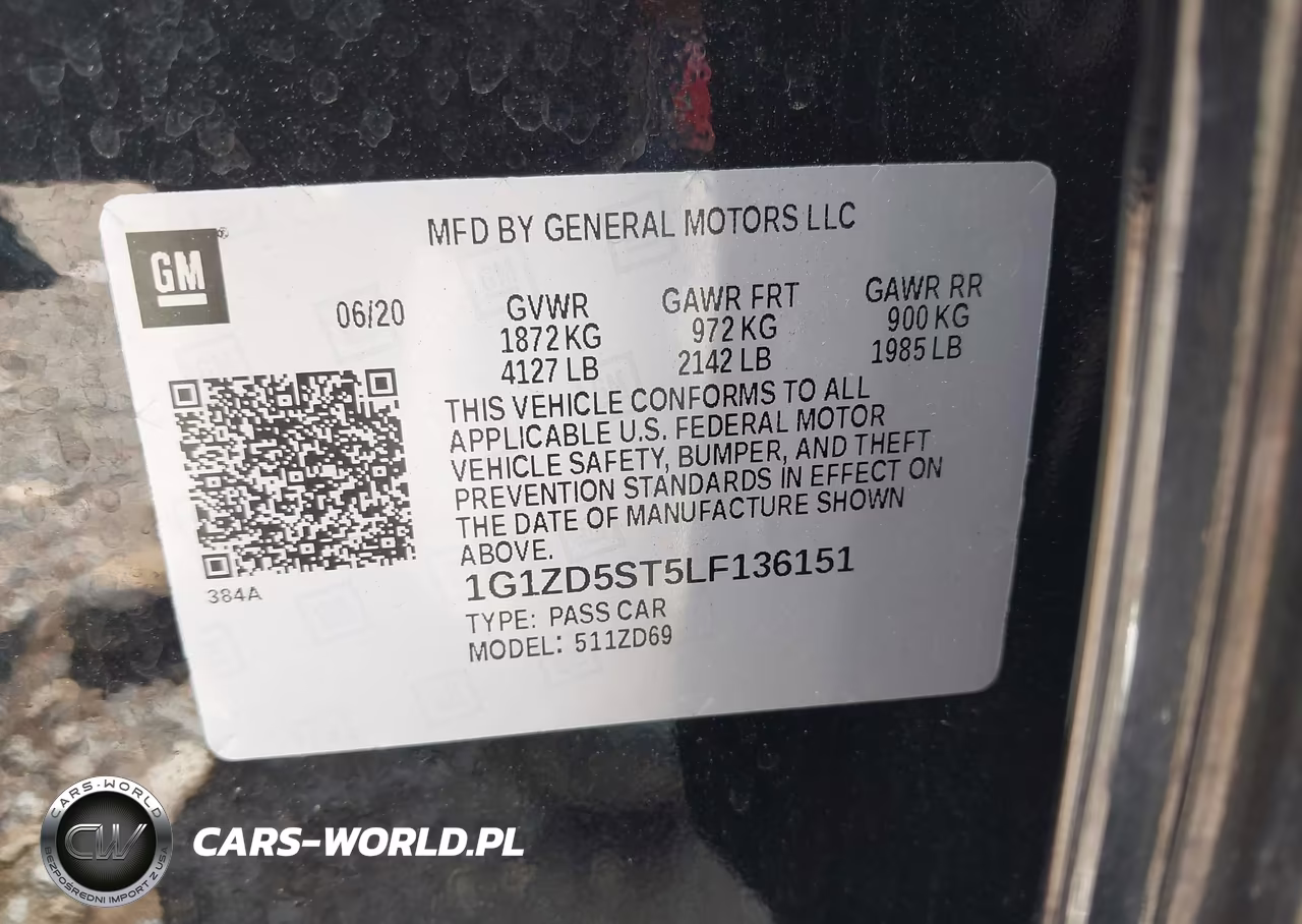 2020 Chevrolet Malibu Fwd Lt VIN:1G1ZD5ST5LF136151 - 9