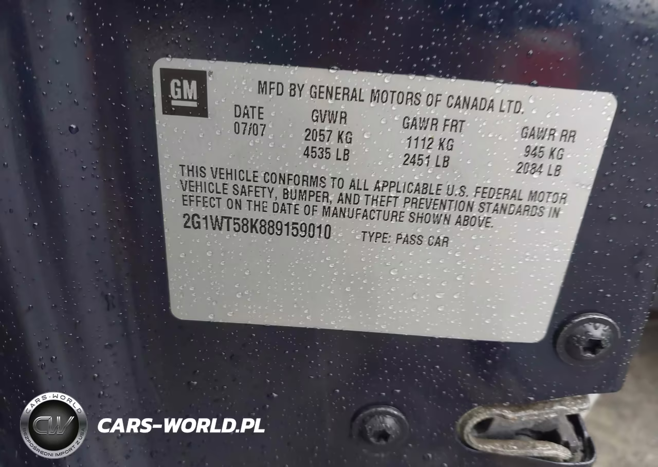 2008 Chevrolet Impala Lt VIN:2G1WT58K889159010 - 9
