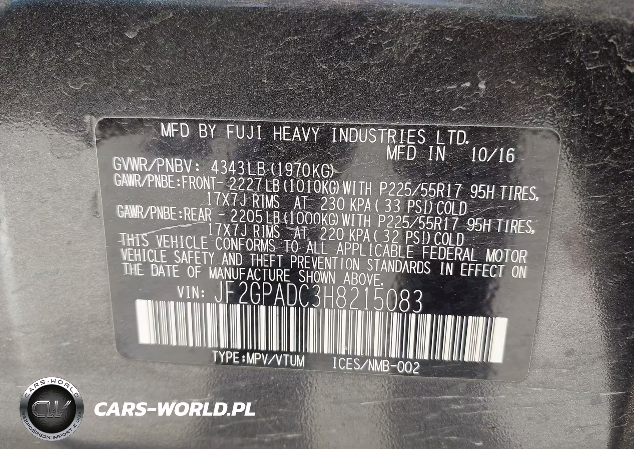 2017 Subaru Crosstrek 2.0I Premium VIN:JF2GPADC3H8215083 - 9