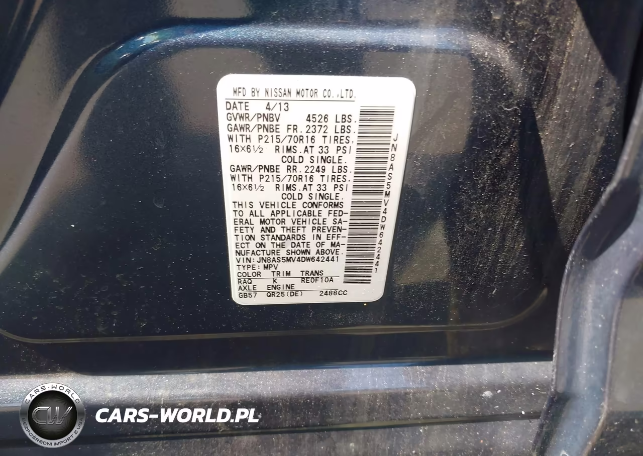 2013 Nissan Rogue S VIN:JN8AS5MV4DW642441 - 9