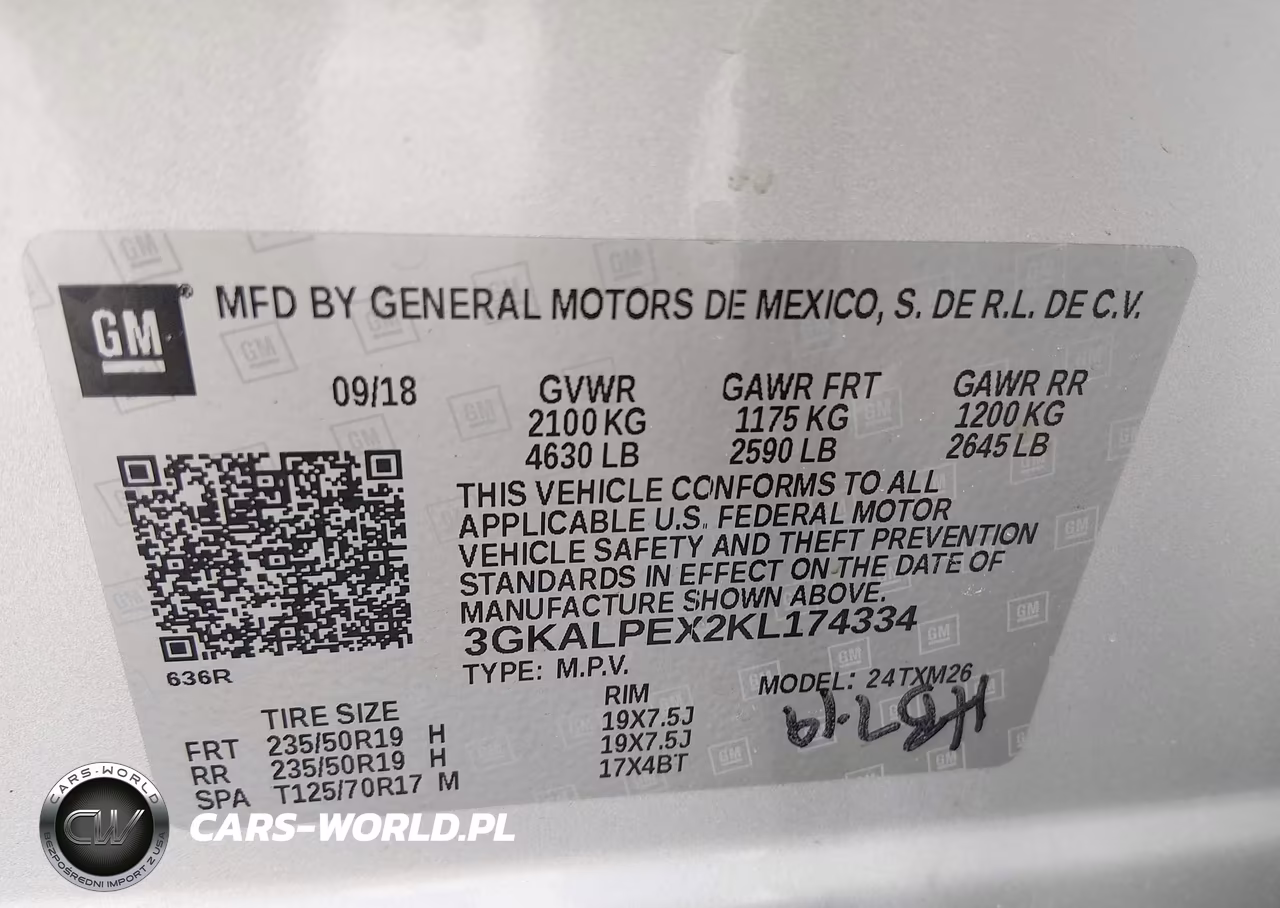 2019 GMC Terrain Slt VIN:3GKALPEX2KL174334 - 9
