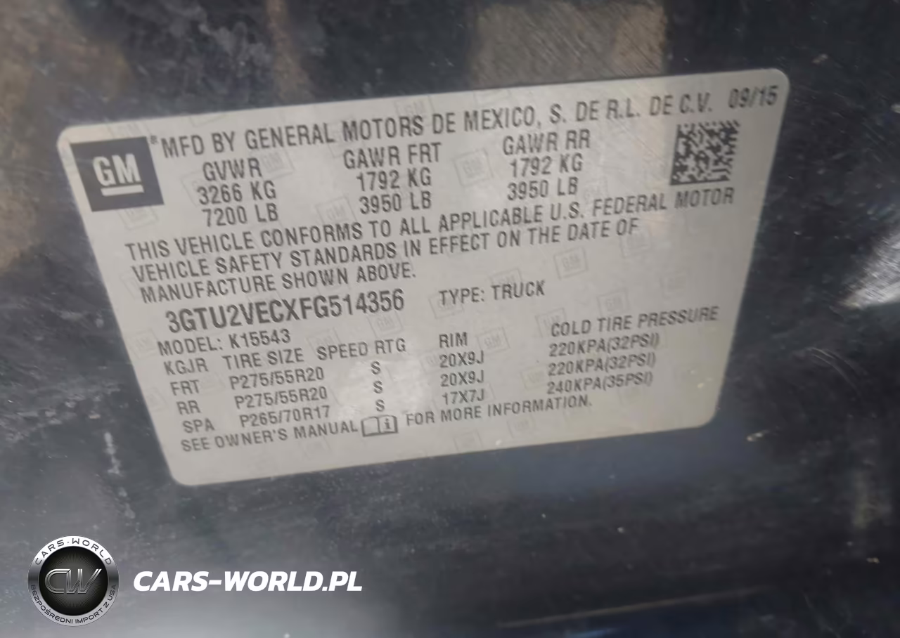 2015 GMC Sierra 1500 Slt VIN:3GTU2VECXFG514356 - 9