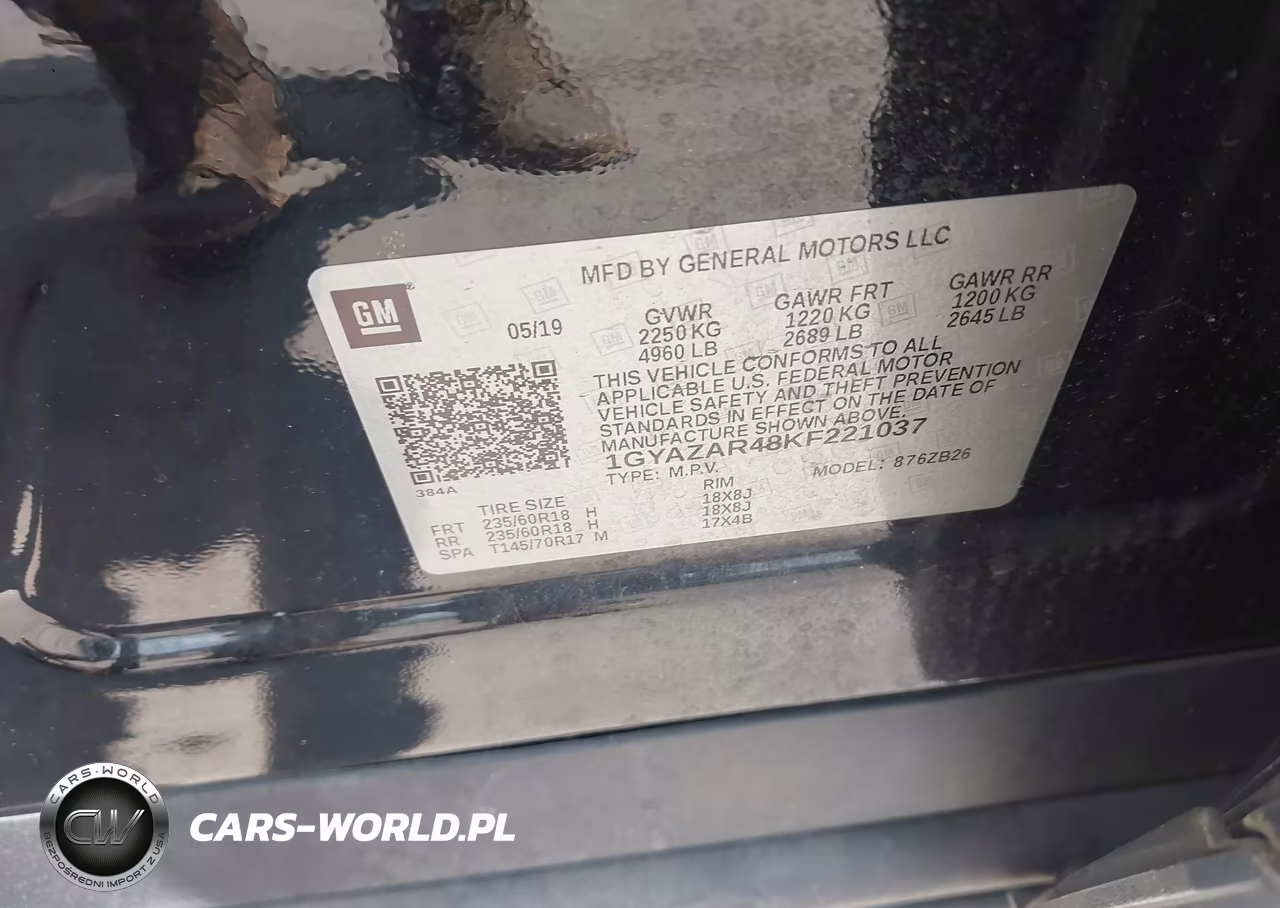 2019 Cadillac Xt4 Luxury VIN:1GYAZAR48KF221037 - 9