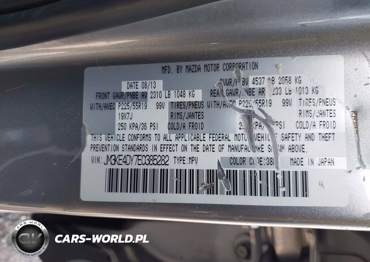 2014 Mazda Cx-5 Grand Touring VIN:JM3KE4DY7E0385282 - 9