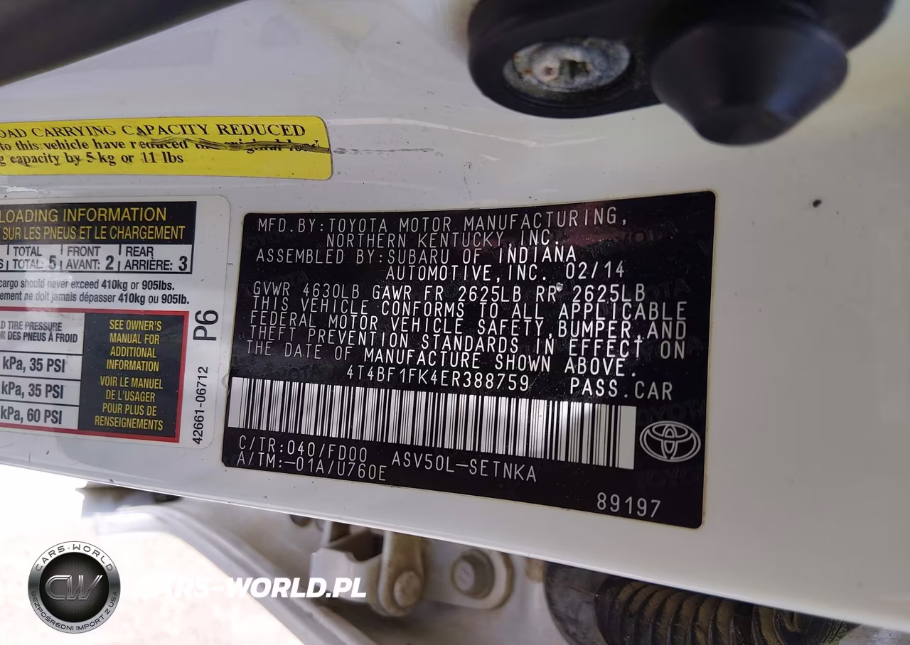 2014 Toyota Camry Le VIN:4T4BF1FK4ER388759 - 9