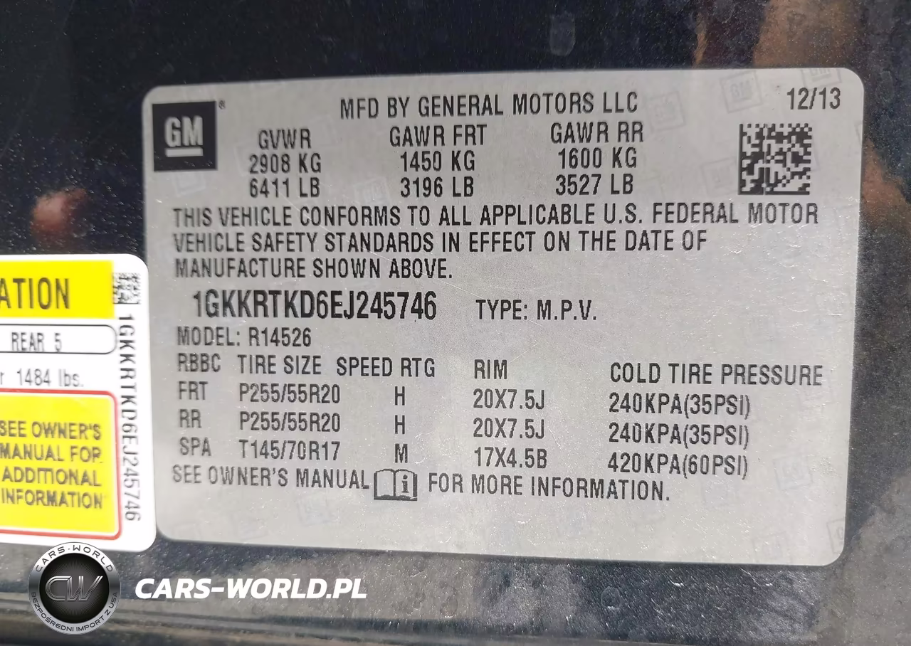 2014 GMC Acadia Denali VIN:1GKKRTKD6EJ245746 - 9
