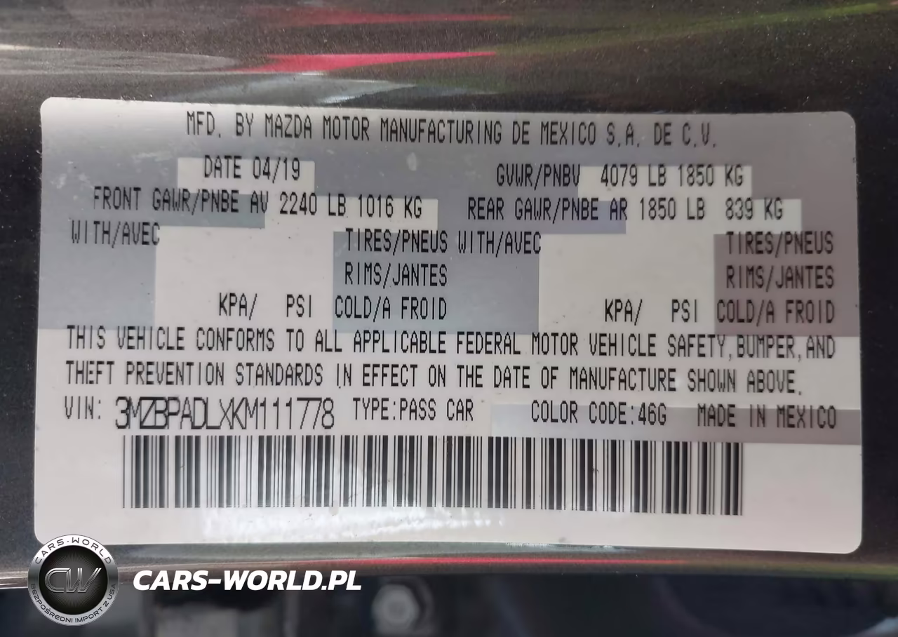 2019 Mazda Mazda3 Preferred Package VIN:3MZBPADLXKM111778 - 9