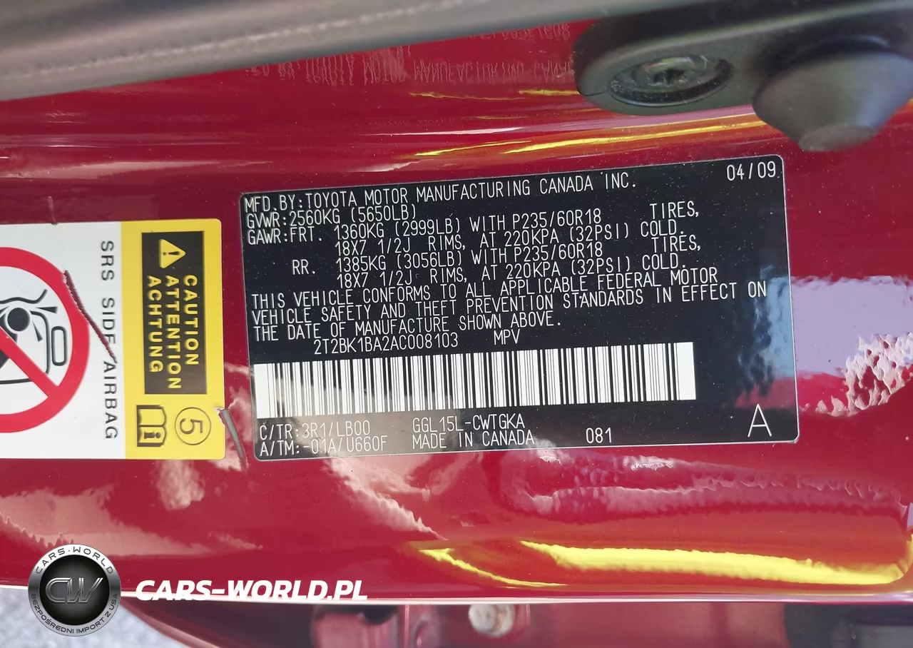 2010 Lexus Rx 350 VIN:2T2BK1BA2AC008103 - 9