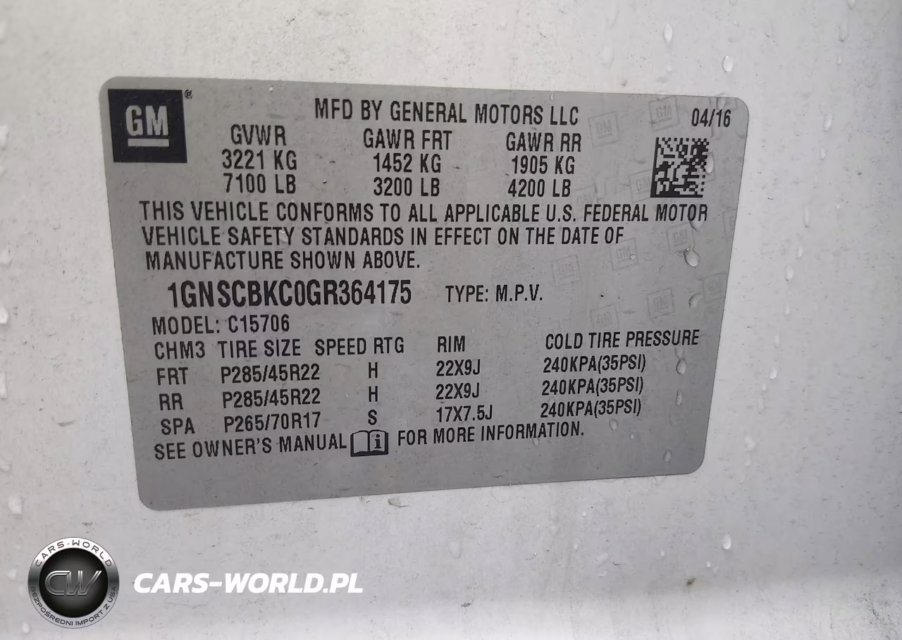 2016 Chevrolet Tahoe Lt VIN:1GNSCBKC0GR364175 - 9