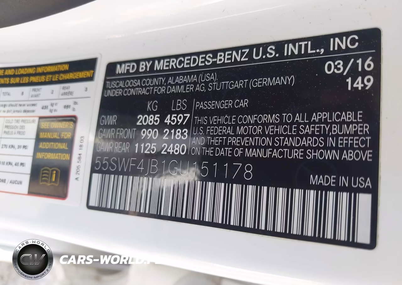 2016 Mercedes-Benz C 300 VIN:55SWF4JB1GU151178 - 9
