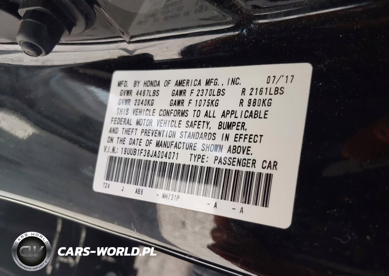 2018 Acura Tlx VIN:19UUB1F38JA004071 - 9