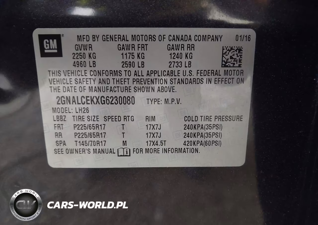 2016 Chevrolet Equinox Lt VIN:2GNALCEKXG6230080 - 9