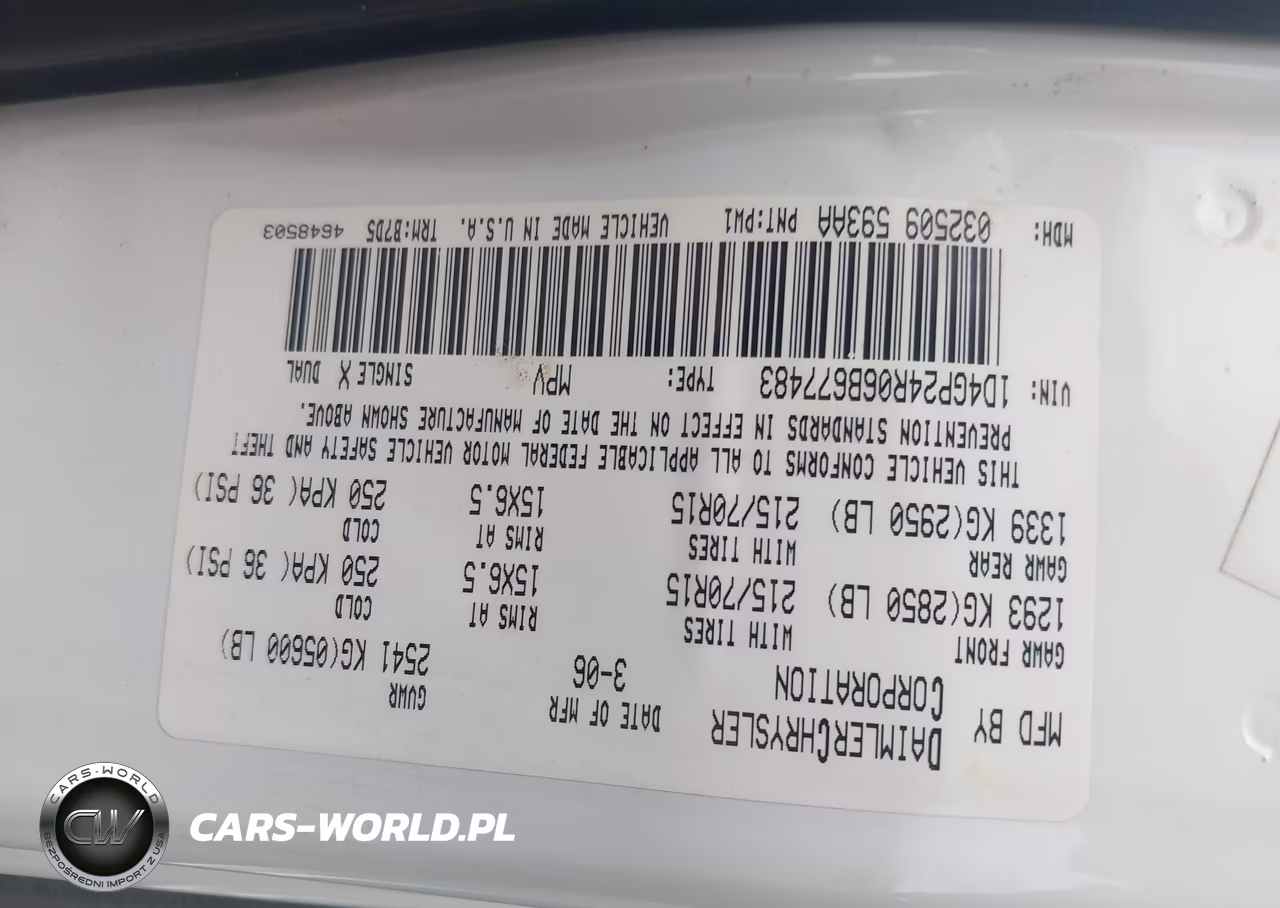 2006 Dodge Grand Caravan Se VIN:1D4GP24R06B677483 - 9