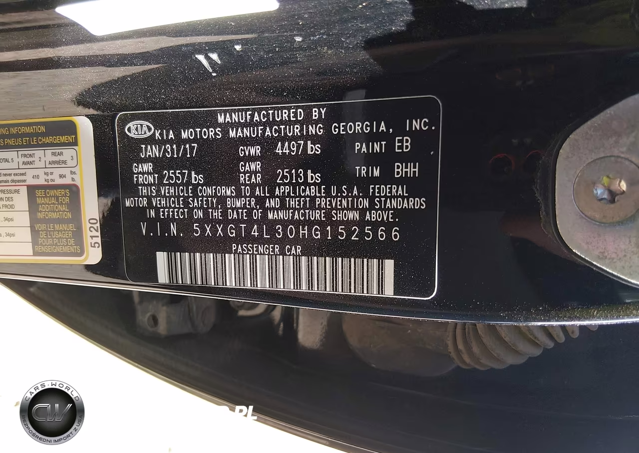 2017 Kia Optima Lx VIN:5XXGT4L30HG152566 - 9