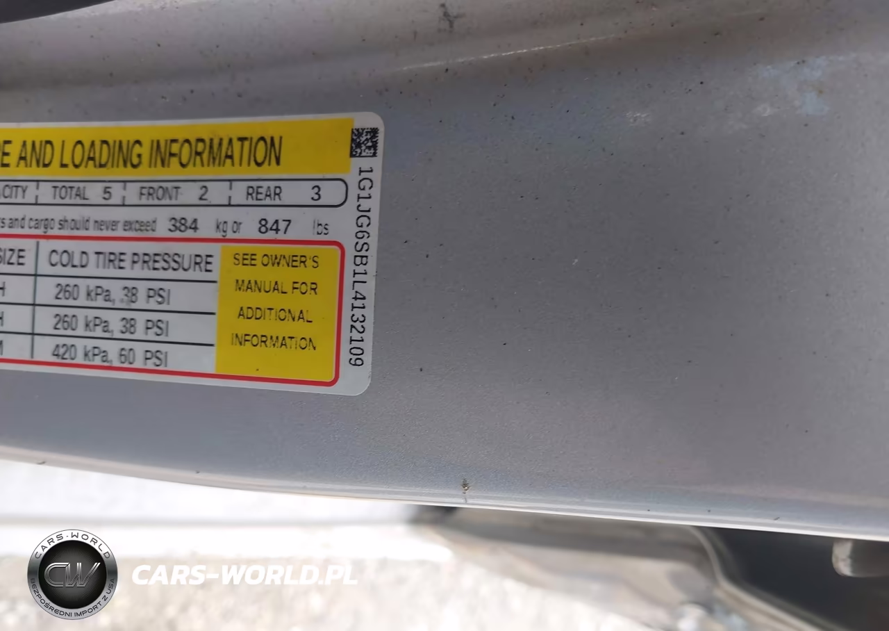 2020 Chevrolet Sonic VIN:1G1JG6SB1L4132109 - 9