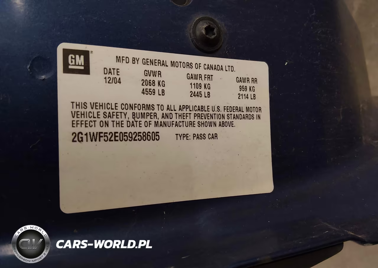 2005 Chevrolet Impala VIN:2G1WF52E059258605 - 9
