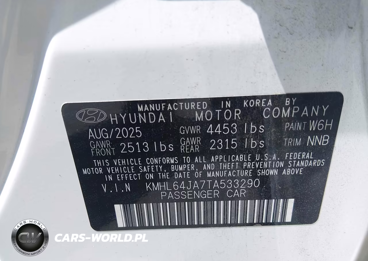 2026 Hyundai Sonata Sel Sport VIN:KMHL64JA7TA533290 - 9
