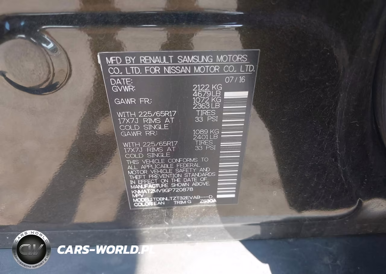 2016 Nissan Rogue Sv VIN:KNMAT2MV9GP720878 - 9