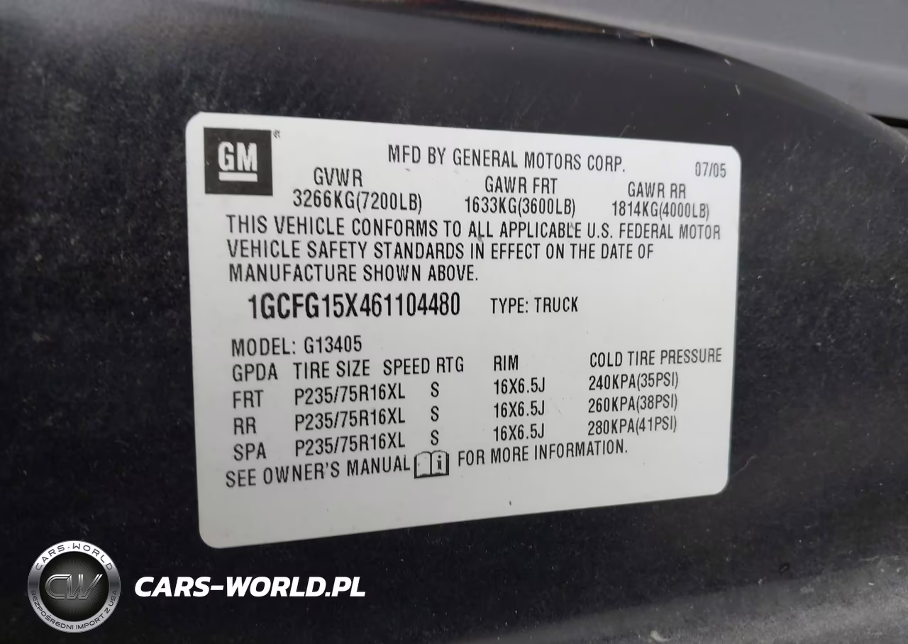 2006 Chevrolet Express Work Van VIN:1GCFG15X461104480 - 9