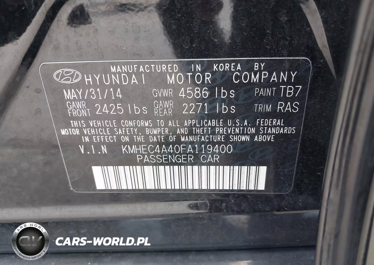 2015 Hyundai Sonata Hybrid Limited VIN:KMHEC4A40FA119400 - 9