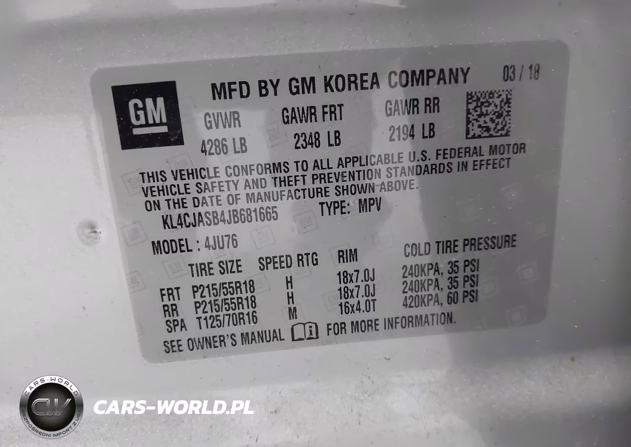 2018 Buick Encore Preferred VIN:KL4CJASB4JB681665 - 9