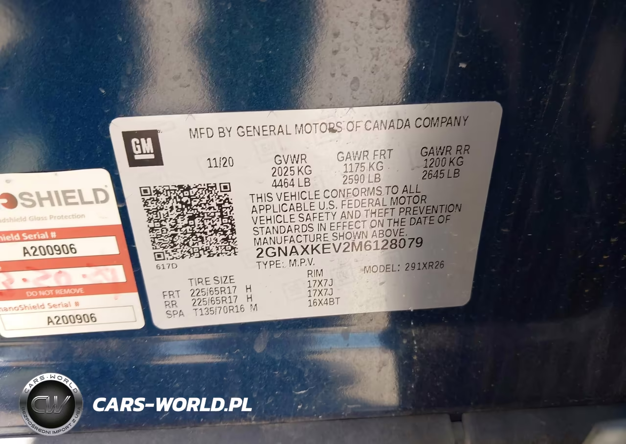 2021 Chevrolet Equinox Fwd Lt VIN:2GNAXKEV2M6128079 - 9